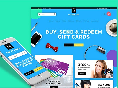 Giftterrs - Gift Cards for Any Purpose PrestaShop Theme