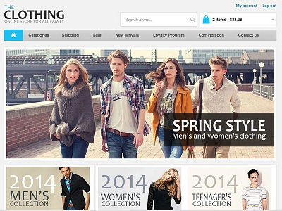 Clothing X-Cart Template