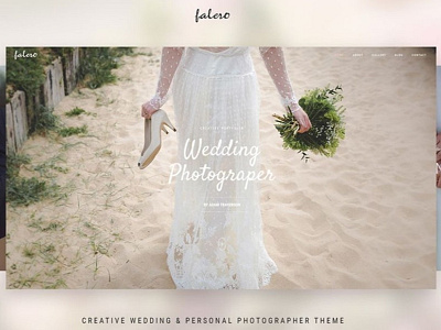 Falero Wedding Photographer WordPress Theme photographer responsive design wedding wordpress