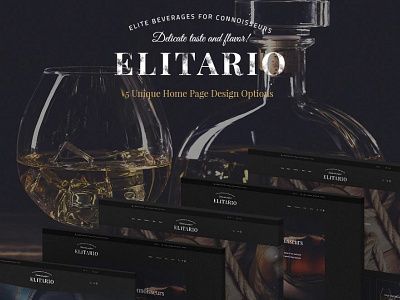 Elitario - Liquor Store WordPress Theme drink store ecommerce food store woocommerce wordpress