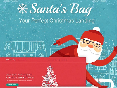 Santa's Bag - Christmas Landing WordPress Theme