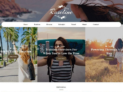 Roseline - Personal Blog WordPress Theme