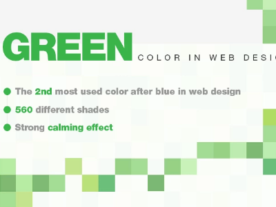 Green Color in Web Design [Infographics] color green infographics webdesign