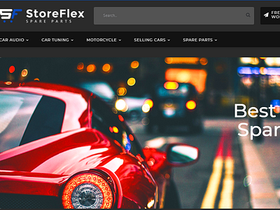 StoreFlex - Fancy Car Parts Online Shop OpenCart Template car carparts onlineshop opencart opencarttemplate porshe template webdesign webtemplate