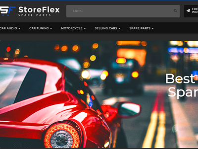 StoreFlex - Fancy Car Parts Online Shop OpenCart Template