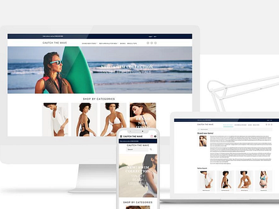 Catch the Wave - Swimwear Responsive OpenCart Template ecommerce onlineshop opencart opencarttemplate responsive swimwear swimwearonlineshop template