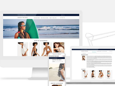 Catch the Wave - Swimwear Responsive OpenCart Template