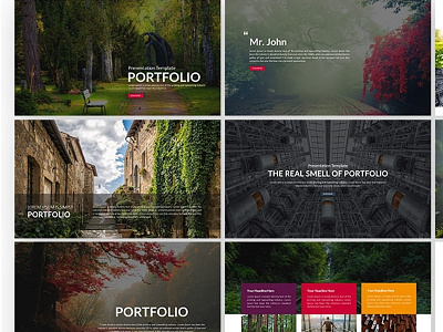 Portfolio Presentation PowerPoint Template