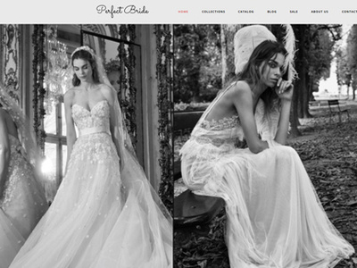 Perfect Bride - Sophisticated Wedding Online Store Shopify Theme fashion shopify template website wedding wedding store wedding online store