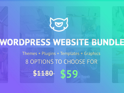 8 Complete Bundles for 8 Different Niche web design website website bundle wordpress