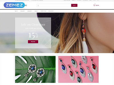 Shiny Story - Jewelry OpenCart Template jewelry jewelry template opencart webdesign website