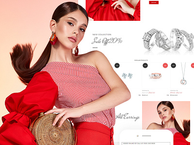 Queen - Jewelry Clean Online Store Shopify Theme design jewelry jewelry design online store shopify website