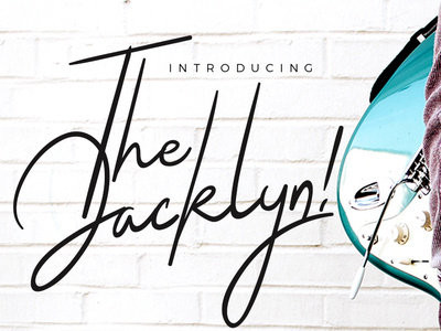 The Jacklyn Signature Font design font template typografy webdesign