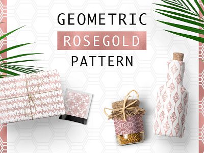 Geometric Rosegold Pattern design geometric illustration pattern template webdesign website