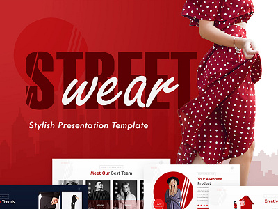 Street Wear - Stylish PowerPoint Template powerpoint powerpoint template presentation website webtemplate