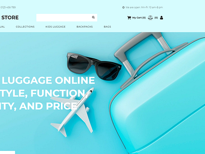 Tourister store - Travel Store MotoCMS Ecommerce Template design ecommerce motocms store store template tourister store travel website