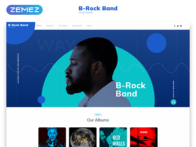 Music Band Multipage Creative HTML Website Template html html template multipage music band music template rock band website