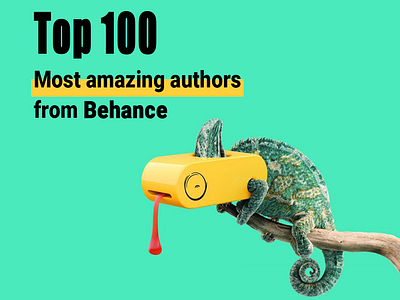 Top 100 Most Amazing Authors from Behance behance template web design web designer webdesign