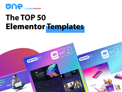 The TOP 50 Elementor Templates ecommerce elementor elementor pro subscription template webdesign website