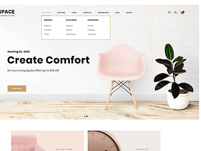 Space - The Furniture Shop OpenCart Template $72