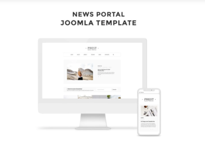 Prest - News Portal Multipage Creative Joomla Template news portal template joomla template joomla multipage template news portal