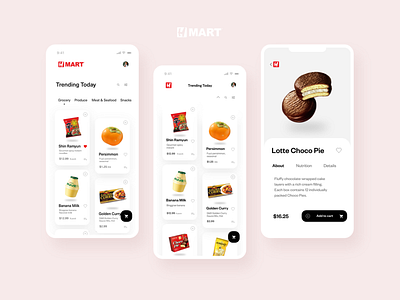 H Mart Mobile App ecommerce food app groceries grocery app grocery store h mart hmart mobile