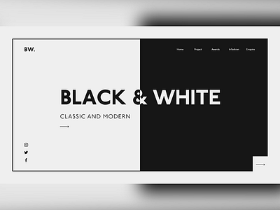 Black and White black bw classic design modern. web white