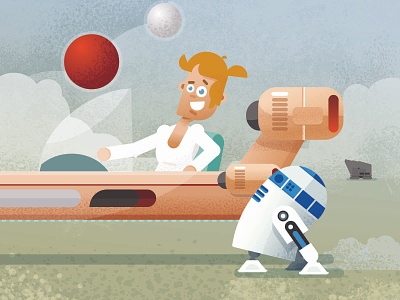 Luke Skywalker illustration vector