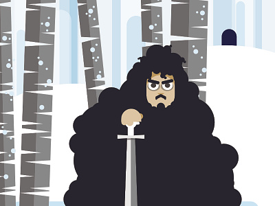 John Snow illustration vector