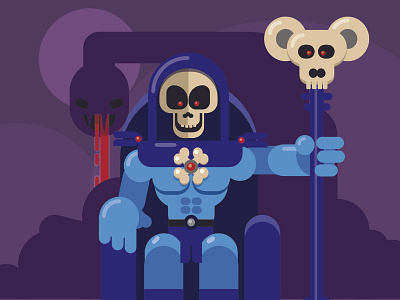 Skeletor Insta illustration vector