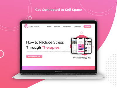 Website Presentation for a therapy booking app adobe xd projects website website concept website design websites