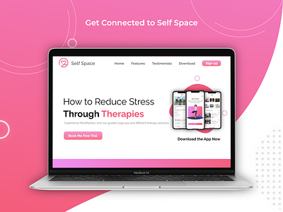 Website Presentation for a therapy booking app