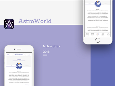 AstroWorld app adobexd app ui ux