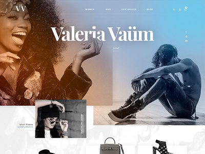 Valeria Vaüm art direction website clothes ecommerce fashion web fashion home moda ui uiui ux web webdesign webinspiration
