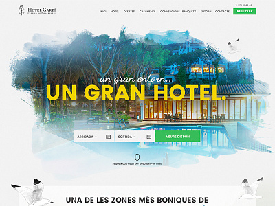 Hotel Garbí design hotel hotel web uxui web webinspiration