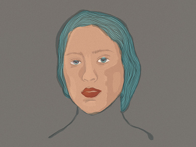 Portrait huion illustration portrait woman