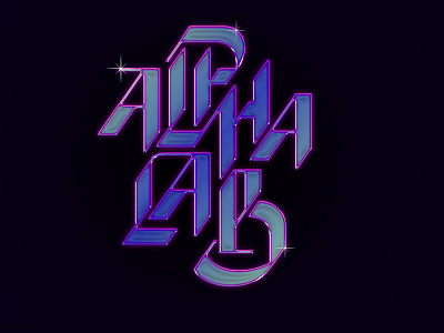 Alpha Lab. Chrometype Logo branding chrome chrometype chrometypography chrometypography lettering logo logotype text type typogaphy