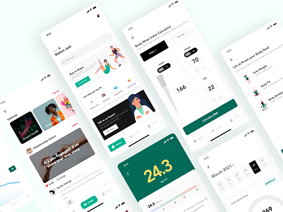 Stay Fit body calories design figma fitness health mobile stay fit ui ui design ux workout