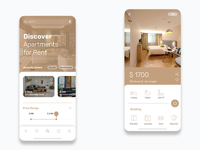 Apartment Rental UI apartments for sale dashboard features home money rent ui