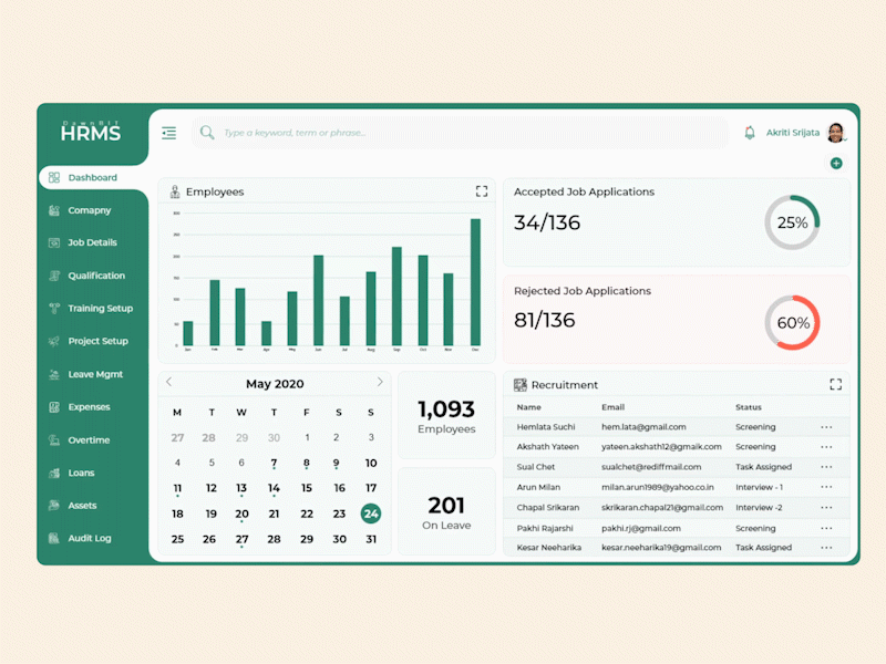 Human Resource Management System - UI