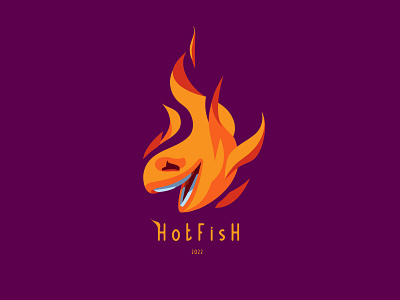 Hotfish Logo branding design graphic design illustration logo motion graphics typography ui ux vector