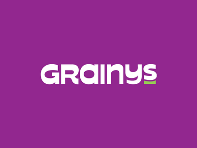 Grainys Logo bold fat logo retro typedesign