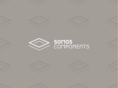 Somos Components logo geometric pattern logo minimal