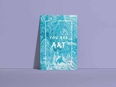 You Are Art. | Poster abstract abstract art abstraction art blue blue and white blueprint clean design flat graphic design graphicdesign illustration liquid liquids liquify minimal poster poster art