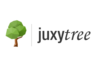 Logo / tree green logo poly tree