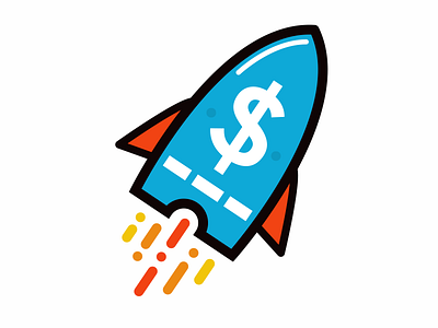 Smashing Coupon Logo #2 coupon dollar fire logo rocket save sky