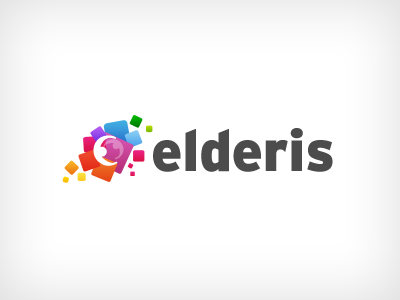 Old logo colorful logo old people