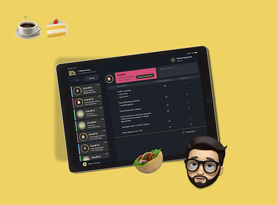 Application for waiters food app foodanddrink tablet tabletapp uxui waitersapp
