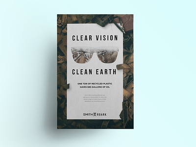 Roark X Smith Clean Earth brand partnership branding envirionment environment design environmental poster print typography