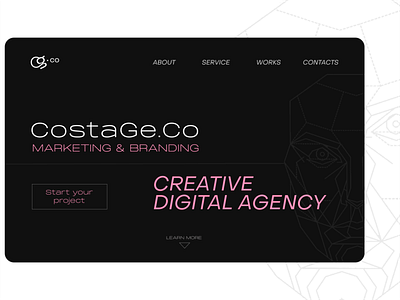 CREATIVE DIGITAL AGENCY. COSTAGE.CO agency website branding design typography uiux